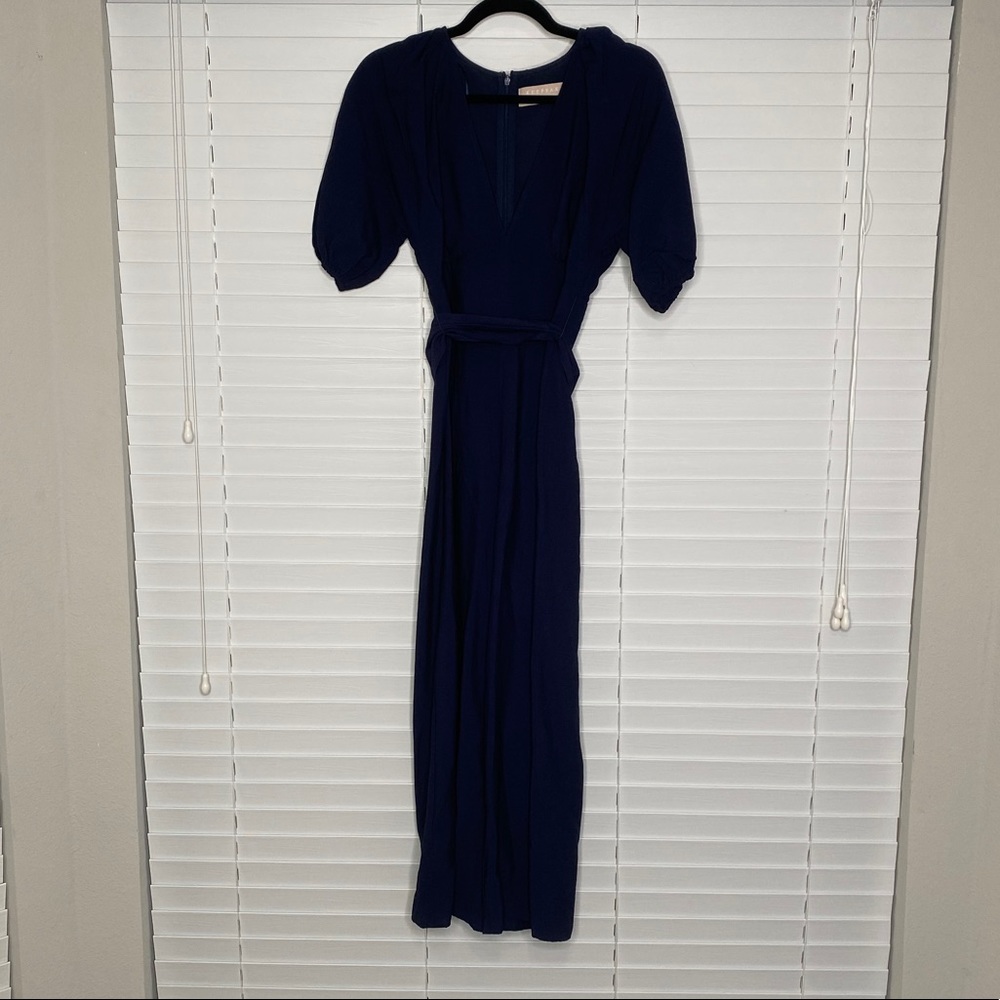 KEEPSAKE the Label Luminous Belted Navy Jumpsuit - Picture 4 of 13